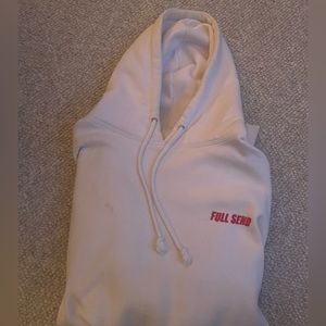 FULL SEND Nelkboys White Hoodie